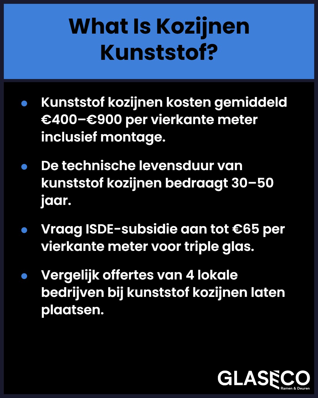 Een overzicht van prijzen en voordelen van kozijnen kunststof om huiseigenaren te helpen bij hun investeringskeuze.